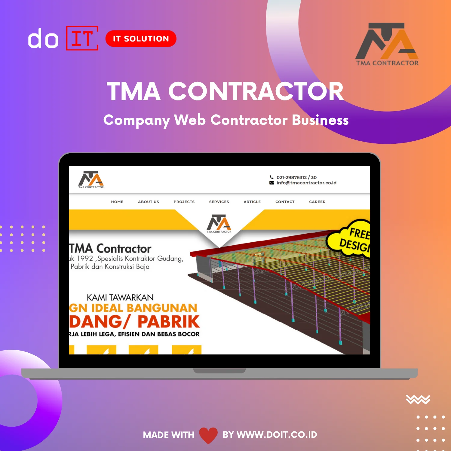 Pembuatan Website Kontraktor