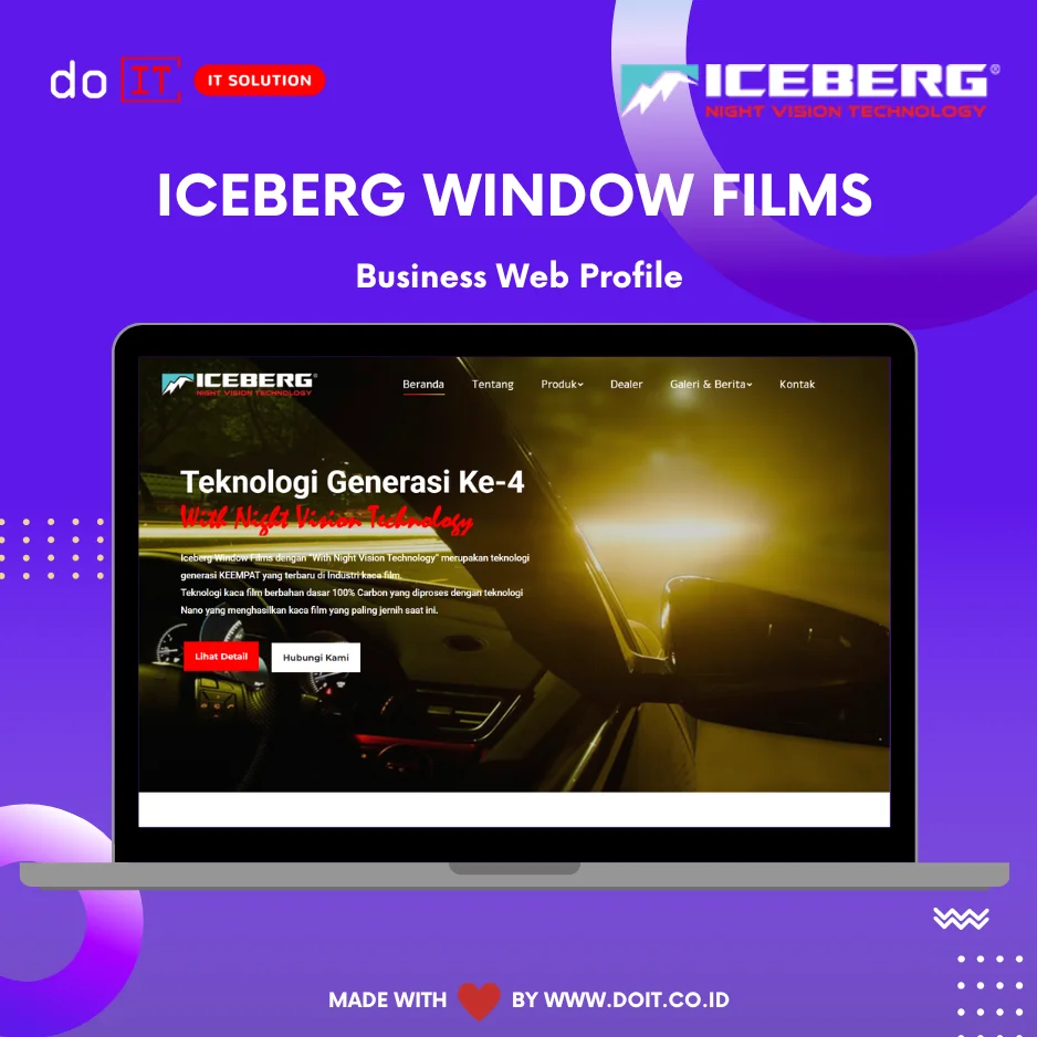Pembuatan Web Perusahaan Iceberg