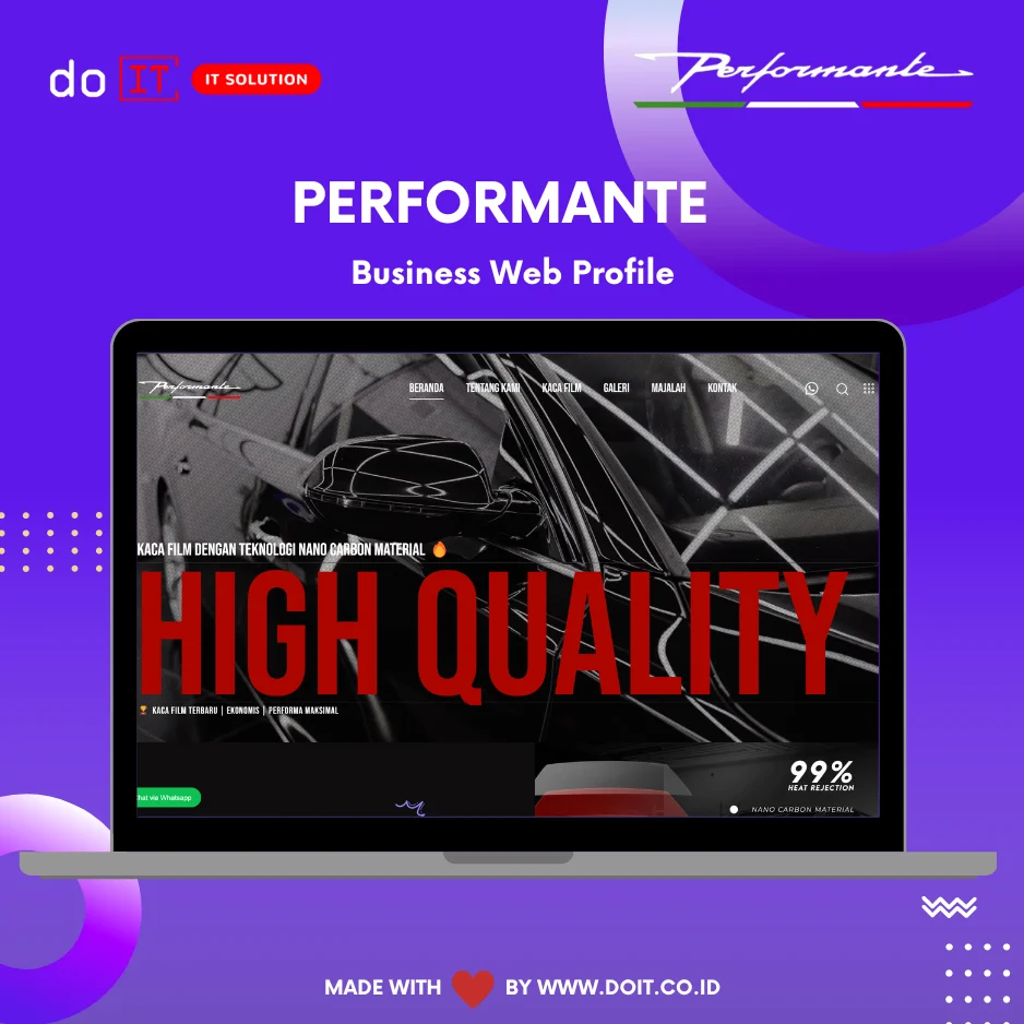 Pengembangan Website Performante oleh doIT